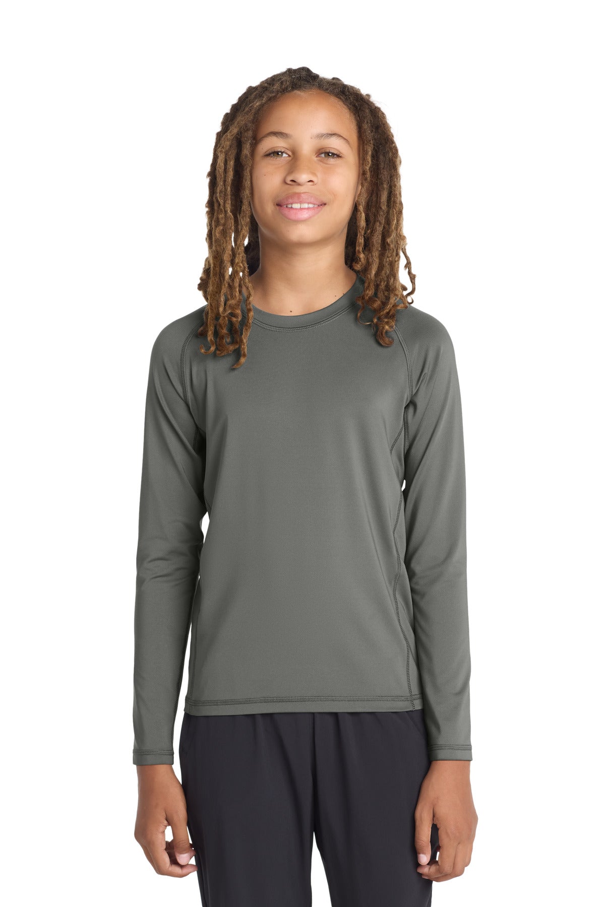 Sport-Tek  ®  Youth Long Sleeve Rashguard Tee. YST470LS - Sport-Tek YST470LS