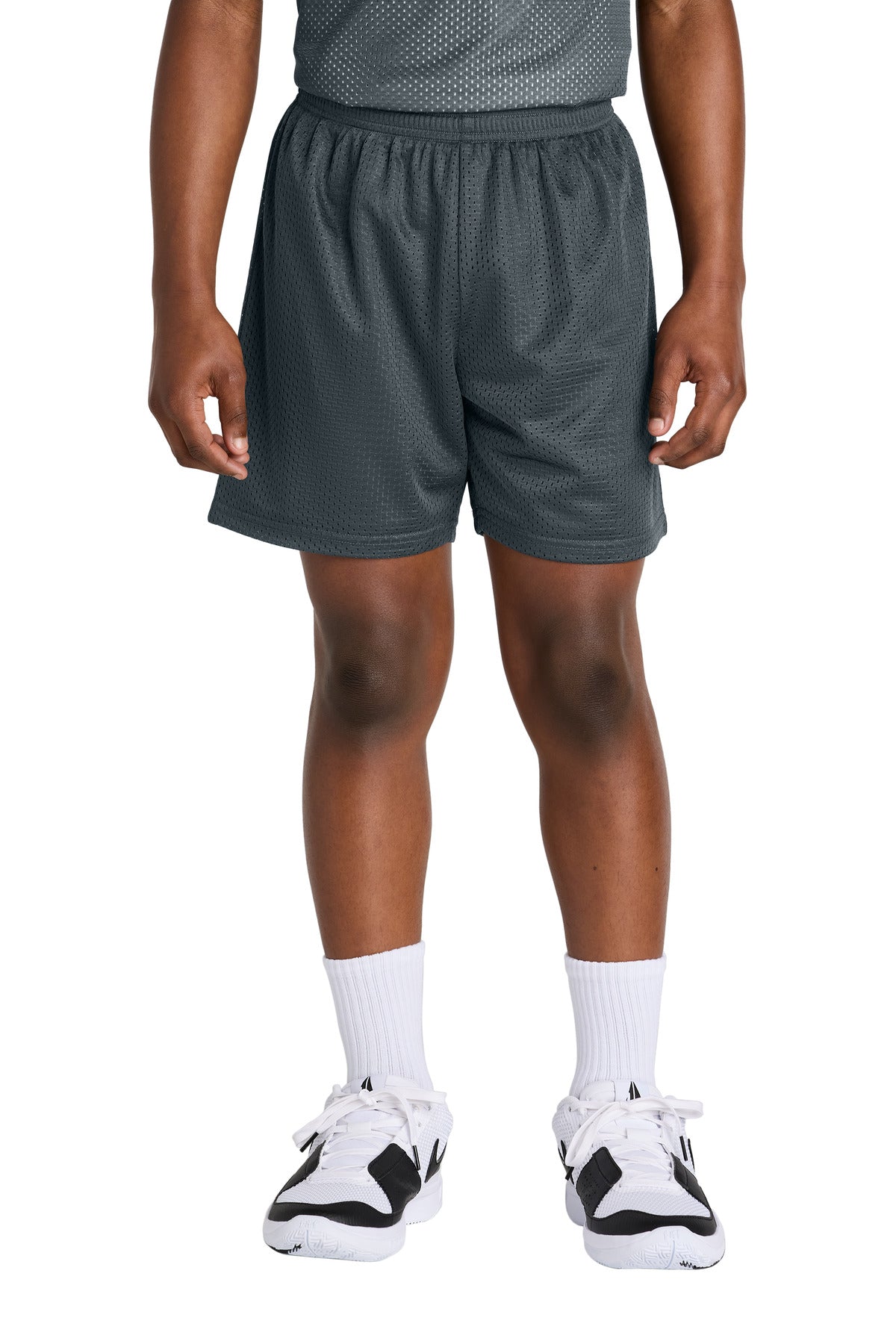 Sport-Tek ®  Youth PosiCharge ®  Mesh 5' Short YST5100 - Sport-Tek YST5100