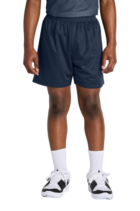 Sport-Tek ®  Youth PosiCharge ®  Mesh 5' Short YST5100 - Sport-Tek YST5100