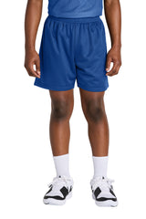 Sport-Tek ®  Youth PosiCharge ®  Mesh 5' Short YST5100 - Sport-Tek YST5100