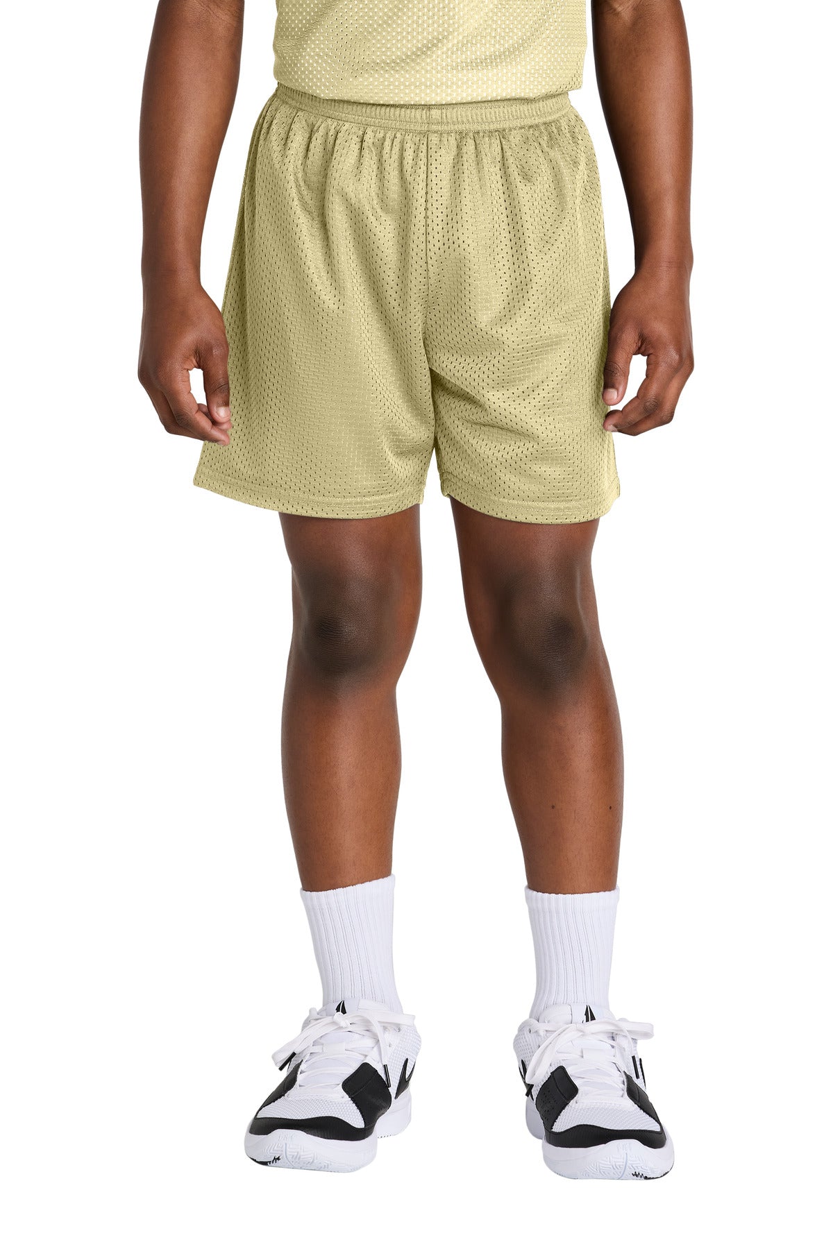 Sport-Tek ®  Youth PosiCharge ®  Mesh 5' Short YST5100 - Sport-Tek YST5100