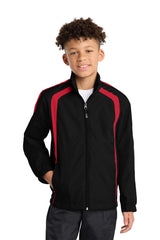 Sport-Tek YST60 Youth Colorblock Raglan Jacket