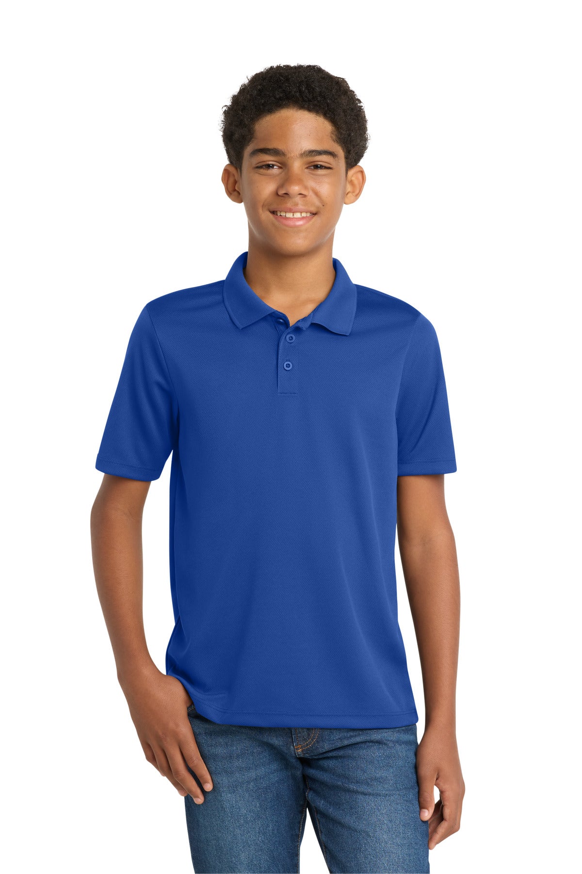 Sport-Tek YST640 Youth PosiCharge RacerMesh Polo