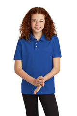 Sport-Tek YST740 Youth UV Micropique Polo