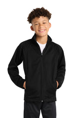 Sport-Tek ®  Youth Tricot Track Jacket. YST90 - Sport-Tek YST90