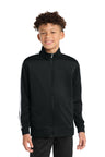 Sport-Tek YST94 Youth Tricot Sleeve Stripe Track Jacket
