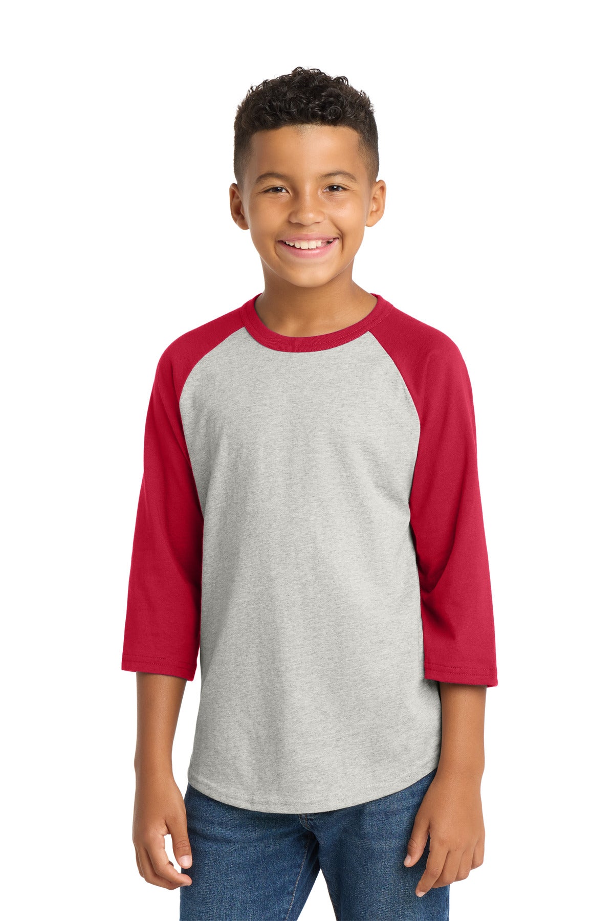 Sport-Tek YT200 Youth Colorblock Raglan Jersey