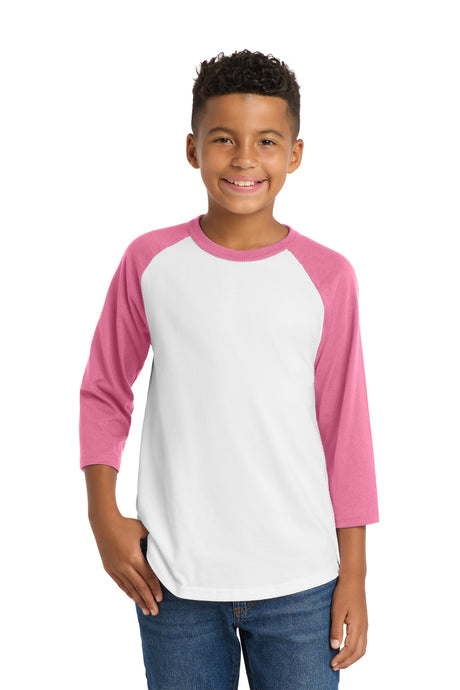 Sport-Tek ®  Youth Colorblock Raglan Jersey.  YT200 - Sport-Tek YT200