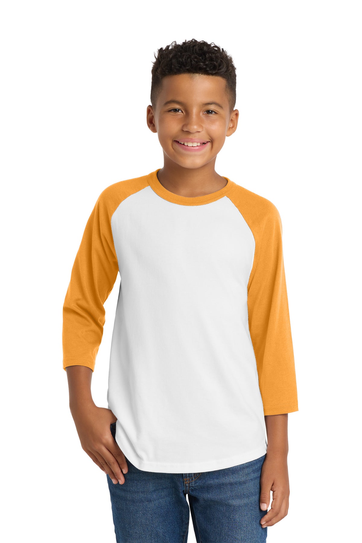 Sport-Tek YT200 Youth Colorblock Raglan Jersey