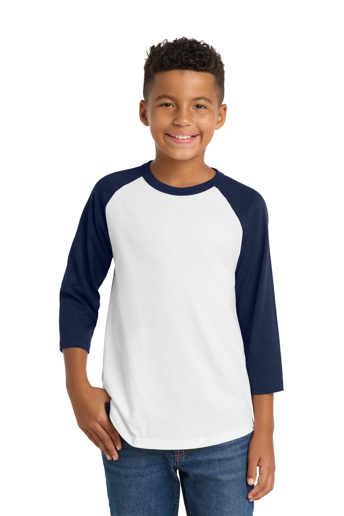 Sport-Tek YT200 Youth Colorblock Raglan Jersey