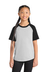 Sport-Tek ®  Youth Short Sleeve Colorblock Raglan Jersey. YT201 - Sport-Tek YT201