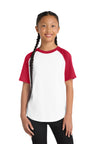 Sport-Tek ®  Youth Short Sleeve Colorblock Raglan Jersey. YT201 - Sport-Tek YT201