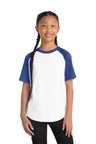Sport-Tek ®  Youth Short Sleeve Colorblock Raglan Jersey. YT201 - Sport-Tek YT201