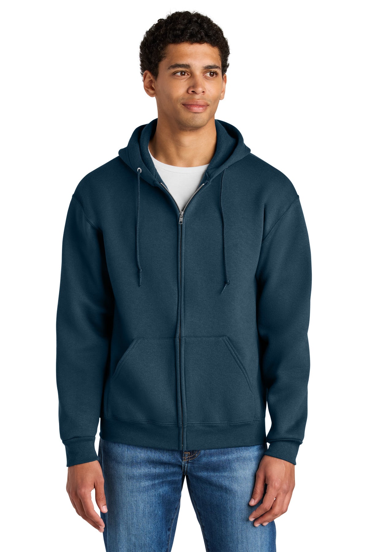 Jerzees Rugged ™  Unisex Full-Zip Hooded Sweatshirt Z12M - Jerzees Z12M