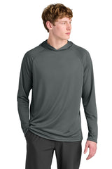A4 Cooling Performance Long Sleeve Hooded Tee A4N3409 - A4 A4N3409 Graphite S Short Sleeve T-Shirts