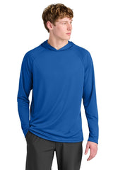 A4 Cooling Performance Long Sleeve Hooded Tee A4N3409 - A4 A4N3409 Royal S Short Sleeve T-Shirts