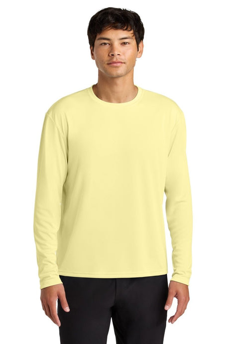 A4 Cooling Performance Long Sleeve Tee A4N3165 - A4 A4N3165 Light Yellow XS Long Sleeve T-Shirts