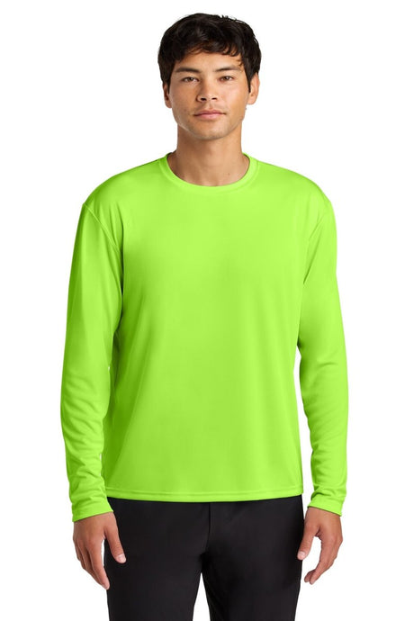 A4 Cooling Performance Long Sleeve Tee A4N3165 - A4 A4N3165 Lime XS Long Sleeve T-Shirts