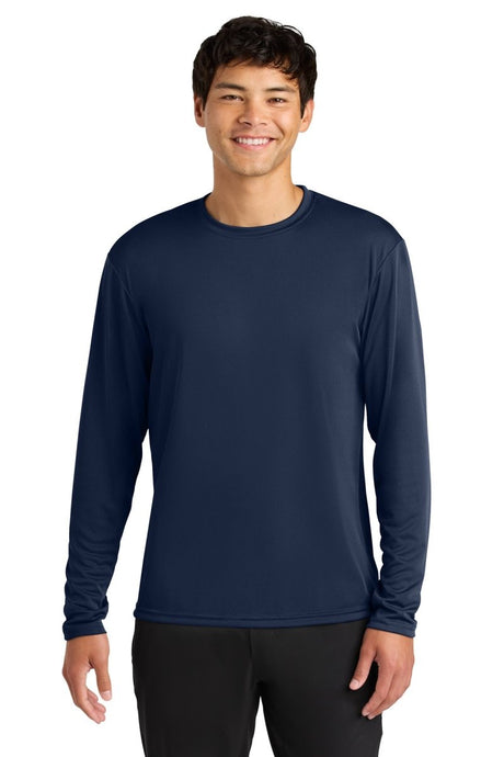 A4 Cooling Performance Long Sleeve Tee A4N3165 - A4 A4N3165 Navy XS Long Sleeve T-Shirts