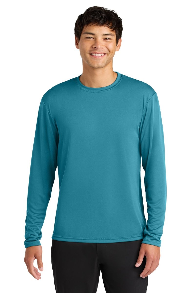 A4 Cooling Performance Long Sleeve Tee A4N3165 - A4 A4N3165 Teal XS Long Sleeve T-Shirts