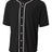 A4 Short Sleeve Full - Button Baseball Top A4N4184 - A4 A4N4184 Black S T-Shirts