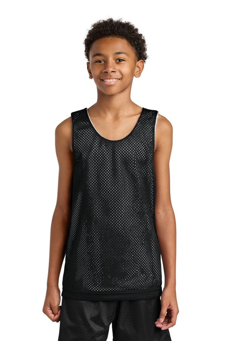 A4 Sprint Youth Reversible Mesh Tank A4N2206 - A4 A4N2206 Black/ White XS T-Shirts