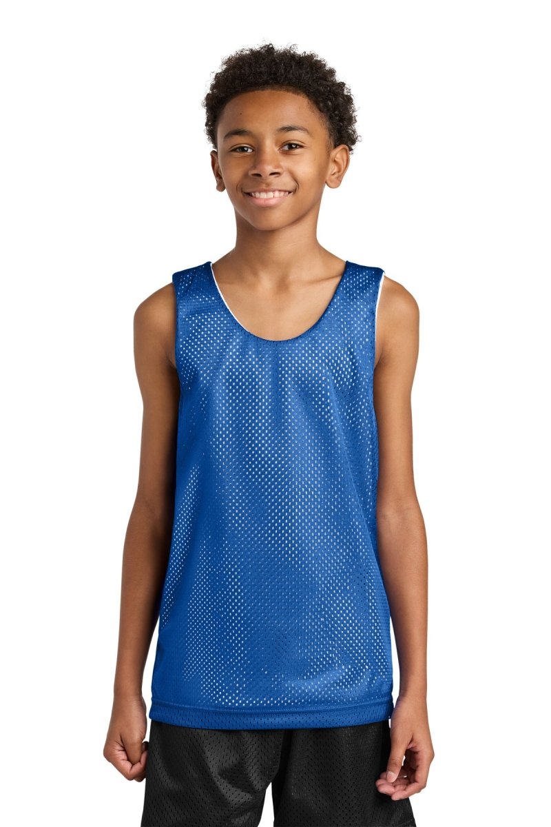 A4 Sprint Youth Reversible Mesh Tank A4N2206 - A4 A4N2206 Royal/ White XS T-Shirts