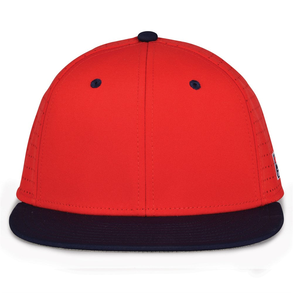 The Game GB998 Perforated GameChanger Baseball Hat | Wholesale Pro Shape Flat Bill Caps