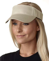 Adams Headwear Ace Vat - Dyed Twill Visor - Adams Headwear 13000 Khaki One Size