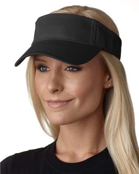 Adams Headwear Ace Vat - Dyed Twill Visor - Adams Headwear AC101 Black One Size Visors