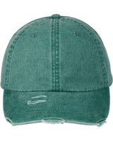 Adams Headwear Classic Pigment Distressed Cap - Adams Headwear LP108 Forest One Size Hats