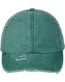 Adams Headwear Classic Pigment Distressed Cap - Adams Headwear LP108 Forest One Size Hats