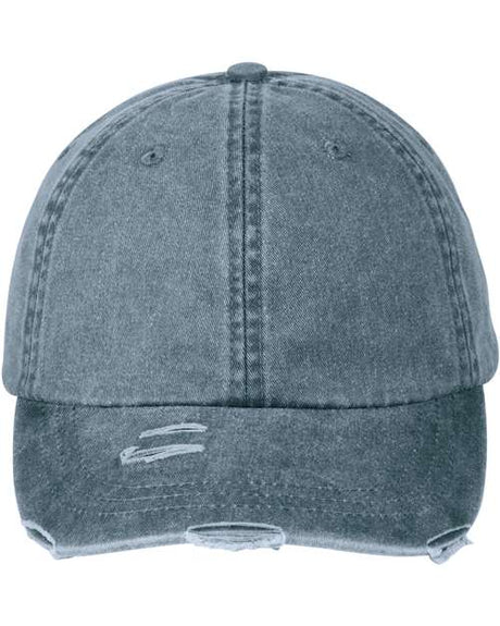 Adams Headwear Classic Pigment Distressed Cap - Adams Headwear LP108 Navy One Size Hats