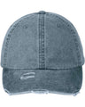 Adams Headwear Classic Pigment Distressed Cap - Adams Headwear LP108 Navy One Size Hats