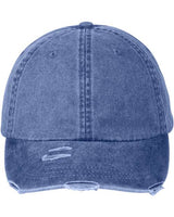 Adams Headwear Classic Pigment Distressed Cap - Adams Headwear LP108 Royal One Size Hats
