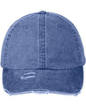 Adams Headwear Classic Pigment Distressed Cap - Adams Headwear LP108 Royal One Size Hats