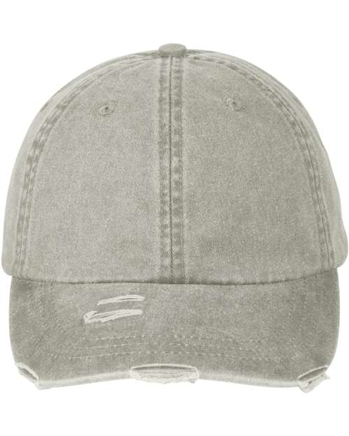 Adams Headwear Classic Pigment Distressed Cap - Adams Headwear LP108 Stone One Size Hats