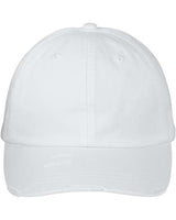 Adams Headwear Classic Pigment Distressed Cap - Adams Headwear LP108 White One Size Hats