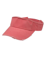 Adams Headwear Drifter Visor - Adams Headwear 10874 Coral OSFM