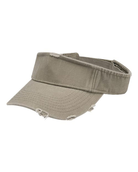 Adams Headwear Drifter Visor - Adams Headwear 10874 Stone OSFM