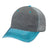 Adams Headwear Endeavor Cap - Adams Headwear 10877 Charcoal/ Caribbean/ Grey OSFM