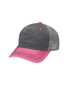 Adams Headwear Endeavor Cap - Adams Headwear 10877 Charcoal/ Hot Pink/ Grey OSFM