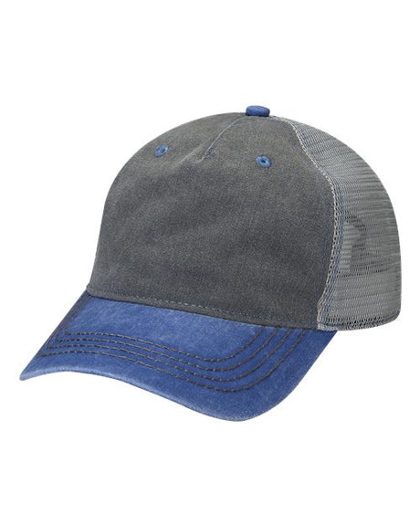 Adams Headwear Endeavor Cap - Adams Headwear 10877 Charcoal/ Royal/ Grey OSFM