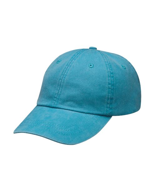 Adams Headwear Essentials Pigment Dyed Cap - Adams Headwear 11251 Caribbean Blue One Size