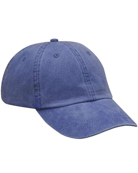 Adams Headwear Essentials Pigment - Dyed Cap - Adams Headwear ACEP101 Royal One Size Hats
