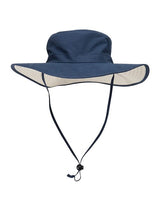 Adams Headwear Extreme Adventurer Bucket Hat - Adams Headwear 11264 Navy/ Stone S/M