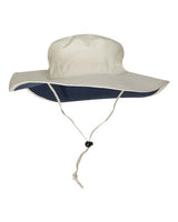 Adams Headwear Extreme Adventurer Bucket Hat - Adams Headwear 11264 Stone/ Navy S/M