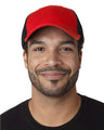 Adams Headwear Fairway Cap - Adams Headwear 13116 Red/ Black One Size