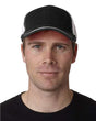 Adams Headwear Fairway Cap - Adams Headwear FA102 Black/ White One Size Hats