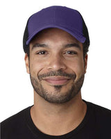 Adams Headwear Fairway Cap - Adams Headwear FA102 Purple/ Black One Size Hats